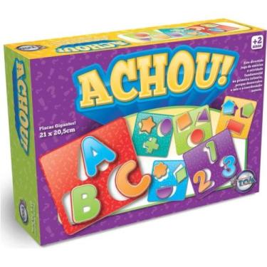 Imagem de Jogo Educativo Achou ! Toia Encaixe Alfabeto Números - Toia Brinquedos