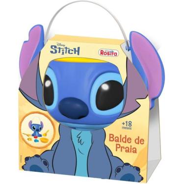 Imagem de Balde Stitch Disney 21 Cm Com Acessórios Praia - Rosita