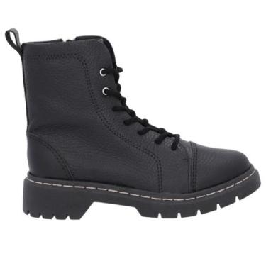 Imagem de Bota Feminina Coturno Usaflex Al1304001, Preto, 35