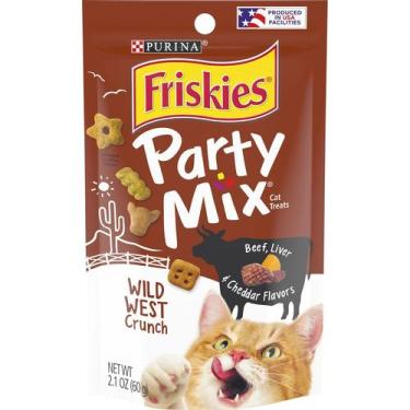 Imagem de Petiscos para Gatos Purina Friskies Party Mix 60g Pacote com 6