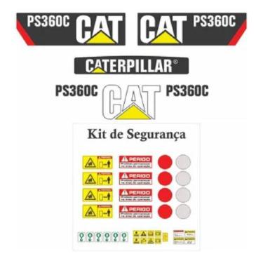 Imagem de Kit Adesivos Completo Caterpillar Ps360c P Máquinas Pesadas - SPTS