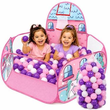Imagem de Piscina de Bolinhas Infantil Cercadinho com 100 Bolinhas Desmontável C