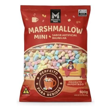 Imagem de Mini Marshmallow Colorido Sabor Baunilha 500g - Member'S Mark