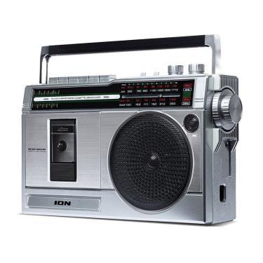 Imagem de Boombox Retro Rocker ion - Toca Fita Cassete e Rádio com entradas USB e sd 110V Cobre