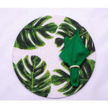 Imagem de Kit Sousplat Base+Capa+Guardanapo+Anel 24Pç Costela De Adão