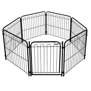 Imagem de Cercado Pet Cachorro Caes Dobrável 6 Lados 69cm Preto