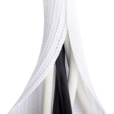 Imagem de Manga branca de 2 m – 2,5 cm, organizador de cabos para computador de TV e mesa, capa protetora de cabos, gerenciamento de cabos para escritório doméstico