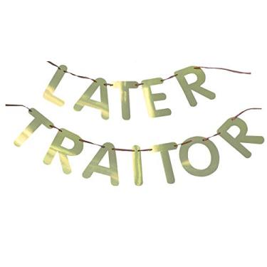 Imagem de ROFLmart Funny Later Traitor Banner Going Away Last Day Decoração de festa de escritório