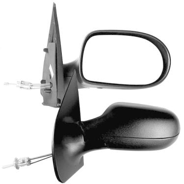 Imagem de Par Retrovisor Fiat Palio Siena 2008 a 2010 4 Portas Preto Com Controle CarolCar