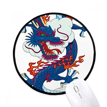 Imagem de DIYthinker China Dragon Cloud Padrão Mouse Pad Desktop Office Tapete Redondo para Computador