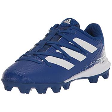 Imagem de adidas Tênis de beisebol infantil unissex Afterburner 8 Md, Equipe azul royal/branco/branco, 10 Toddler