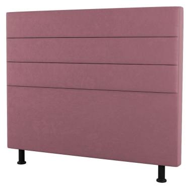 Imagem de Cabeceira Casal Queen Size Malik 160cm Suede Rosé