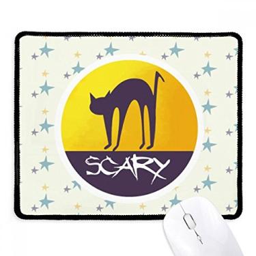 Imagem de Mousepad de Halloween assustador com borda costurada para gatos de terror