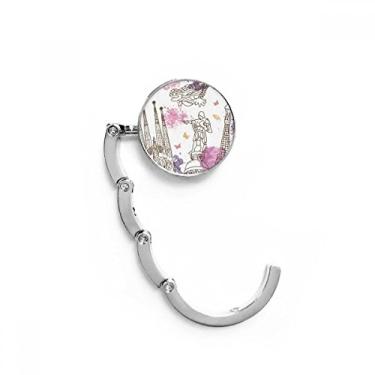 Imagem de Estátua de futebol da Catedral de Barcelona, Espanha, gancho de mesa decorativo, gancho dobrável