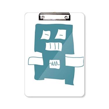 Imagem de Placa de apoio para prancheta do robô azul Universo e Alienígena A4