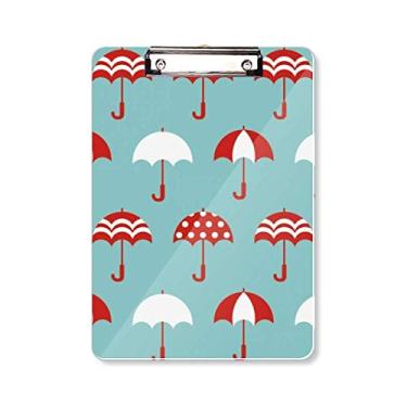Imagem de Umbrella Rain Weather Cloud Sun Prancheta pasta, bloco de notas A4