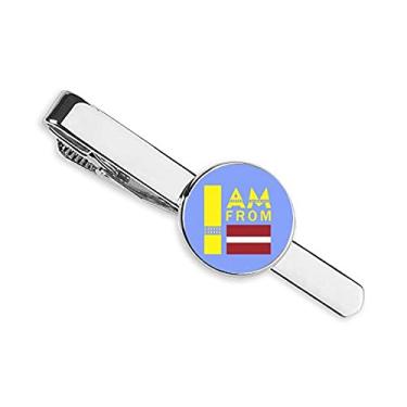Imagem de Clipe de gravata I Am From Latvia para presente de homem de negócios