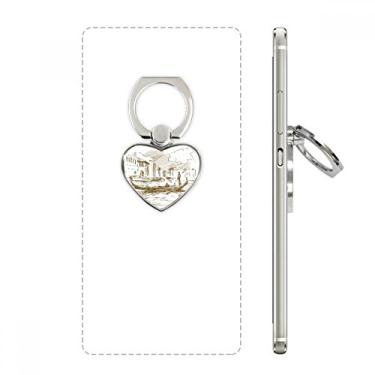 Imagem de River Boat Suporte universal para celular com desenho de paisagem e suporte