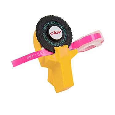 Imagem de Daseey Mini Criador de etiquetas manual portátil DIY Impressora de etiquetas de gravação em 3D Máquina de escrever com plástico PVC 9mm Fitas de etiquetas Máquina de rotulação