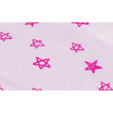 Imagem de Mantinha Cobertor Infantil de Microfibra Miguel Baby - 1,00 x 72cm - 100% poliéster (ESTRELINHA ROSA)