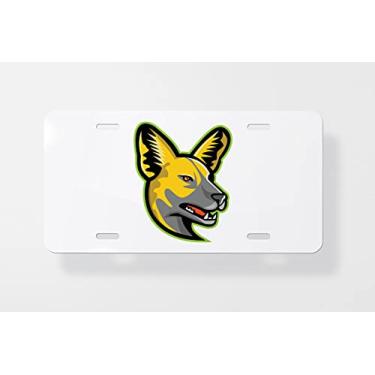 Imagem de Capa para placa de carro para mascote africano selvagem – Capa para placa de carro – Capa para placa de carro 15 x 30 cm