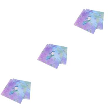 Imagem de Amosfun 60 Pçs Impressão De Casamento Para Guardanapo Jantar Piscina Chuveiro Descartável Festa Aniversário Coquetel Decoração Do Bebê Moda Guardanapos Suprimentos Papel Sereia