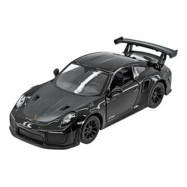 Imagem de Miniatura Porsche 911 Carrinho Ferro Coleção Fricção Abre as portas (911 preto)
