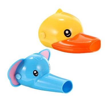 Imagem de Veemoon Acessórios Para Bebês 2 Peças Extensor De Torneira Extensão De Banheira De Plástico Infantil Lavatório Pia