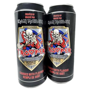 Imagem de 2 Cervejas Trooper Inglaterra Premium British Cítrica 500Ml