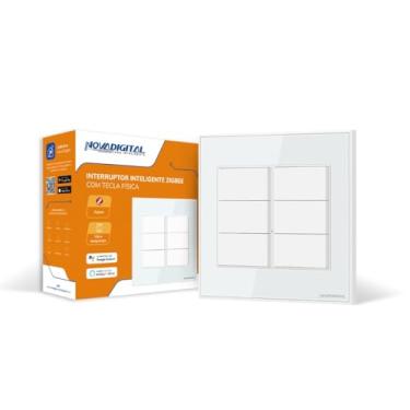 Imagem de Interruptor inteligente Zigbee 6 Botões fisícos branco Novadigital by Tuya