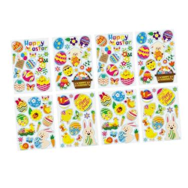 Imagem de Toyvian 2 Conjuntos De 24 Peças de Páscoa Coelhinho Adesivo prazer dante fun decoração de Páscoa memorização imbativel adesivo parede bunny Presente decorar aplique PVC