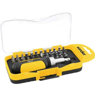 Imagem de Jogo Bits/Ponteira/Cabo Catraca 38 Peças 1/4” 35.38.209.038 - Vonder Vonder