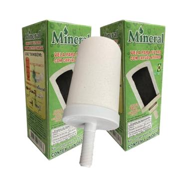 Imagem de Kitr 2 Velas Carvão Ativado P/Filtro de Barro Gravidade Produto Nacional