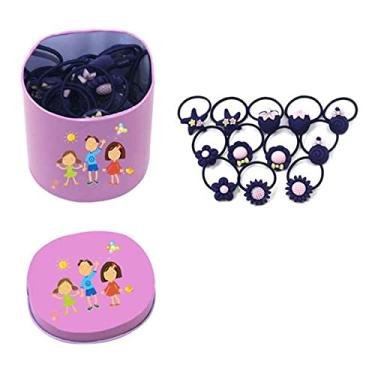 Imagem de Ornamentos de cabelo, acessórios de cabelo para meninas, faixa de borracha de rabo de cavalo infantil, grampo de cabelo circular pequeno não machuca o cabelo