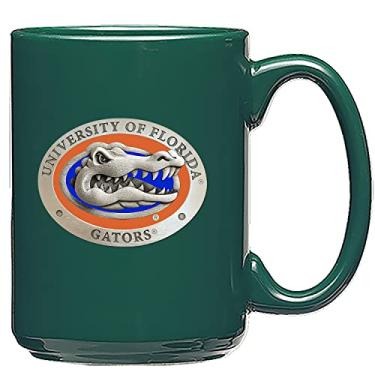 Imagem de Heritage Pewter Caneca de café University of Florida 425 g | Caneca para café, bebidas | Embutimento de estanho de metal intrincadamente trabalhado