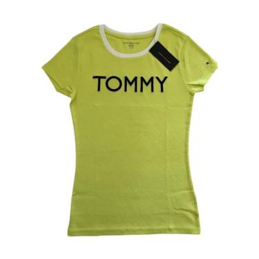Imagem de Camiseta Tommy Hilfiger Amarela Feminina-Feminino