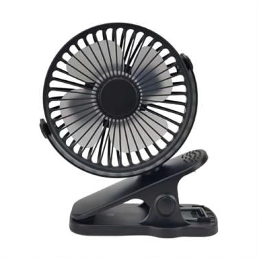 Imagem de ANYPOWK Mini ventilador com clipe, 10 cm - 2500 mAh ventilador de carrinho operado por bateria recarregável, ventilador pessoal para cama, carrinho de bebê, ao ar livre, assento de carro, academia -