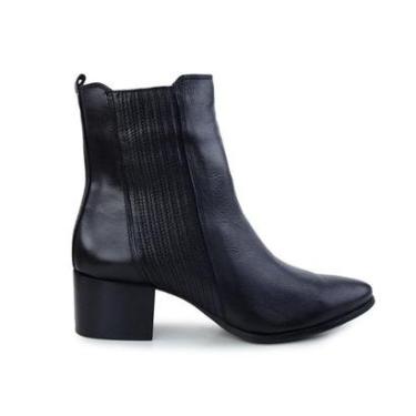 Imagem de Bota Feminina Mezzo Punto Cano Baixo View Preta - MZ-21.029-Feminino