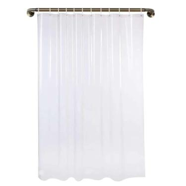 Imagem de 1 Cortina De Box Transparente Grossa Resistente Antimofo