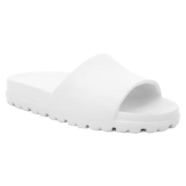 Imagem de Chinelo Slide Nuvem Masculino Leve Macio Confortável (100% em EVA) (BRANCO, BR, Adulto, Numérico, 44)