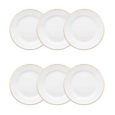 Imagem de Conjunto de Pratos de Sobremesa 06 Peças Flamingo Sofia Oxford