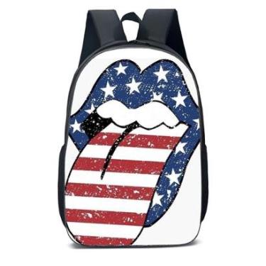 Imagem de MOCHILA ESCOLA INFANTIL JUVENIL ANIME LÍNGUA COLORIDA-Unissex