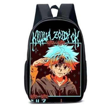 Imagem de MOCHILA ESCOLA INFANTIL JUVENIL ANIME MENINO CABELO AZUL-Unissex