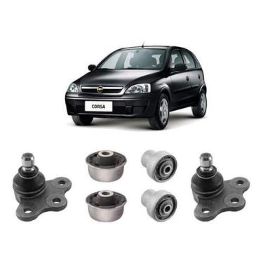 Imagem de Kit Pivô + Bucha Balança Leque Dianteira Corsa 2008 2009 10 - Qualykit