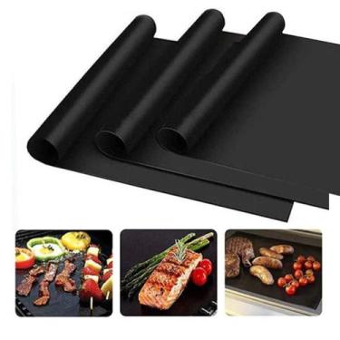 Imagem de Manta Grill Churrasqueira Antiaderente 40x33x0,25 Kit c/ 3UN - BH Impo
