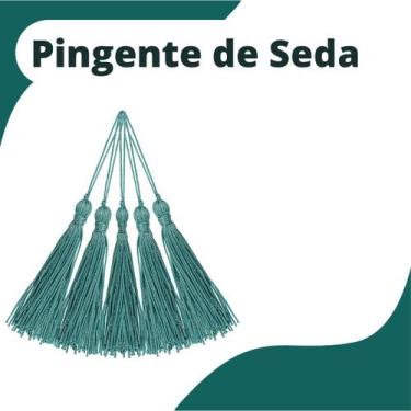 Imagem de Pingente De Seda Tassel - Turquesa Escuro - Com 100 Unidades - Nybc
