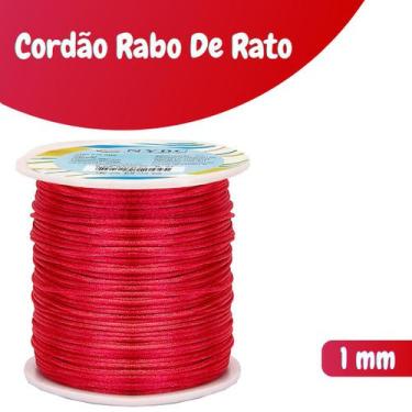 Imagem de Fio De Seda Pink Escuro - Cordão Rabo De Rato 1mm - Nybc