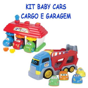Imagem de Brinquedo Baby Cargo e Garagem 7 Carrinho Big Star P/ Menino - Big Sta