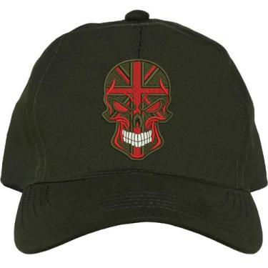 Imagem de Boné Kaluapa Caveira Inglesa, Unissex, Vermelho, Único