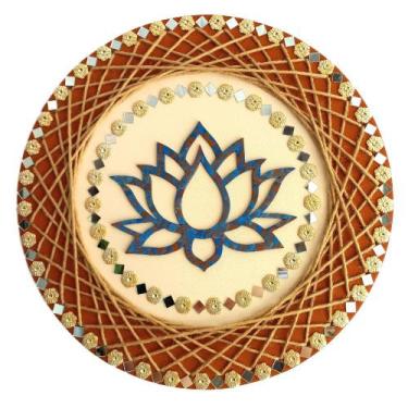 Imagem de Mandala Flor de Lótus/Resiliência e Renovação 40cm - Aqui Tem Magia